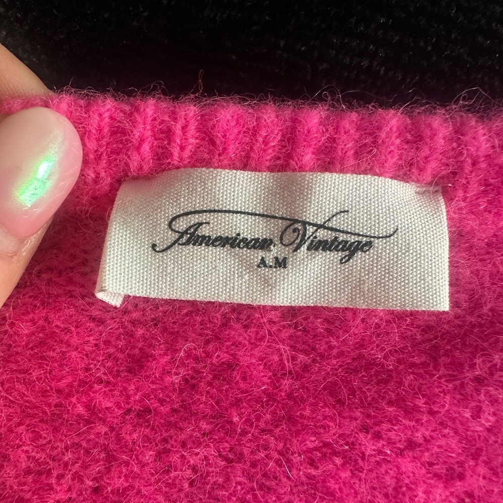 American Vintage Neon Pink Cardigan - Picture 4 of 6